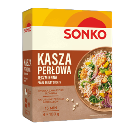 Son.Kasza jęczm.perł. 400 g Son.Kasza jęczm.perł. 100gx4