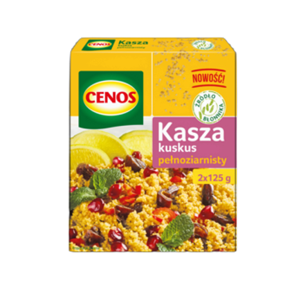 Cen.Kasza kuskus pełnoz. 250 g Cen.Kasza kuskus pełnoz.125gx2