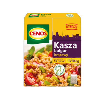 Cen.Kasza bulgur brązow. 300 g Cen.Kasza bulgur brązow.100gx3