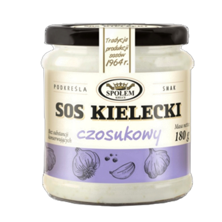 Kielecki sos czosnkowy 180 g Kielecki sos czosnkowy 180g