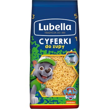 Lub.Makaron cyferki 350 g bd6fd9bffad3ecf125defb80642a5b96