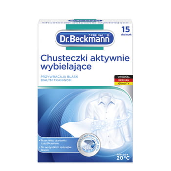Dr.Beckmann chusteczki aktywnie wybielające 15 szt. 121eee0ddb3c3ce973d05be35dcf4472