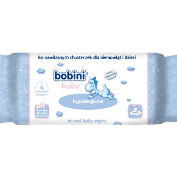 Chusteczki Hypoalergiczne z mleczkiem owsianym Bobini 60szt. 67.jpg
