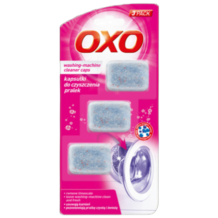 Oxo kapsułki do czyszczenia pralek 3 szt 60 g Oxo kapsułki do czyszczenia pralek 3 szt 60g