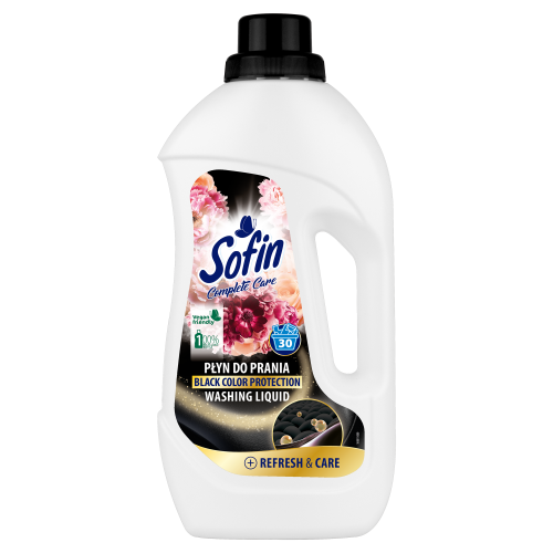Sofin complete care &amp; black color protection washing liquid płyn do prania tkanin czarnych i ciemnych 1,5l