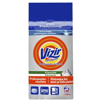 Vizir profesjonalna formuła alpejska świeżość proszek do prania 130 prań 7,15 kg 3e7250d1d8f1eecf1fad9661bee87702