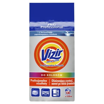 Vizir profesjonalna formuła do kolorów proszek do prania 130 prań 7,15 kg 4798374a39b397f176e0925f86a0c2b1