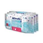 Kindii pure water 0,99 chusteczki dla niemowląt i dzieci 180 szt. (3x60 szt.)