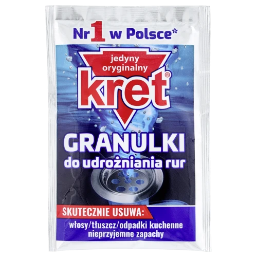 Kret granulki do udrożniania rur 40g saszetka