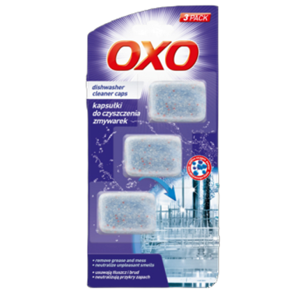 Oxo kapsułki do czyszczenia zmywarek 3 szt 60 g Oxo kapsułki do czyszczenia zmywarek 3 szt 60g