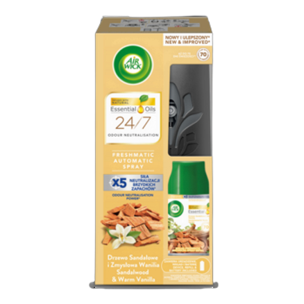Air wick freshmatic drzewo sandałowe i zmysłowa wanilia/sandalwood & warm vanilla 250 ml komplet nested Air wick freshmatic drzewo sandałowe i zmysłowa wanilia/sandalwood &amp; warm vanilla 250 ml komplet nested