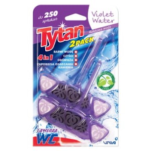 Czterofunkcyjna zawieszka barwiąca wodę tytan violet water 2x 80 g