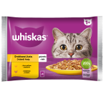 Whiskas drobiowa uczta 1+ galaretka z kurczakiem i z indykiem 340 g (4x85 g)