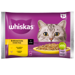 Whiskas drobiowa uczta 1+ sos z kurczakiem i z indykiem 340 g (4x85 g)
