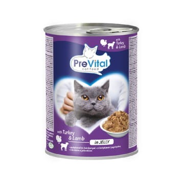 Prevital karma dla dorosłych kotów 415 g z indykiem i jagnięciną w galaretce 896b6d8dad333534b8a1565ebbb28762
