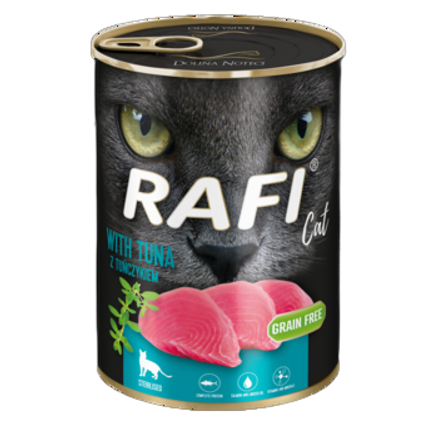 Rafi cat sterilised z tuńczykiem - karma dla kota 400 g Rafi cat sterilised z tuńczykiem - karma dla kota 400g
