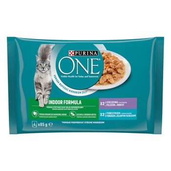 Purina one indoor cat tuńczyk (4x85 g) f60e678a08d45b6bf540550c9fcf0399