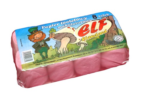 Papier toaletowy kolorowy elf 8 rolek