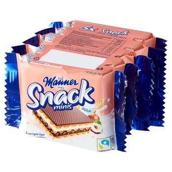 Wafel manner snack minis mleczno-orzechowy 5*25 g 771985bd8a5fdceee5b330951f8e0594