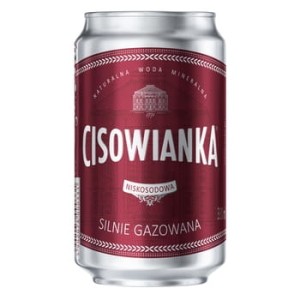 Woda mineralna cisowianka silnie gazowana 330 ml