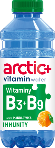 Arctic+ elements witaminy b3 b9 odporność napój niegazowany o smaku mandarynki 600 ml