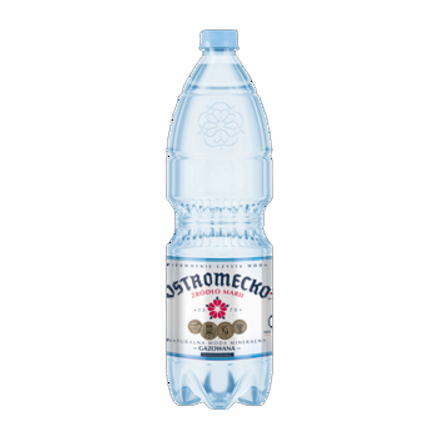 Ostromecko woda mineralna gazowana niskosodowa 1,5 l Ostromecko naturalna woda mineralna gazowana niskosodowa 1,5l