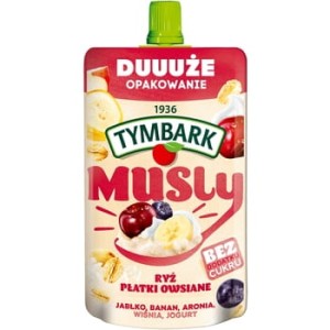 Tymbark musly ryż płatki owsiane jogurt aronia wiśnia 170 g