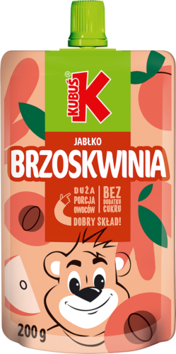 Kubuś mus brzoskwinia jabłko 200g