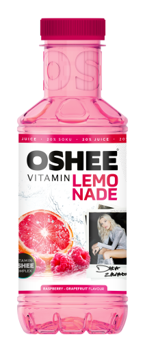 Oshee vitamin lemonade napój niegazowany malina i grejpfrut 555 ml
