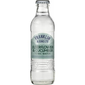 Franklin&Sons elderflower & cucumber tonic water 200 ml 0b88f3f453c07fd8184f101d5b1dc982