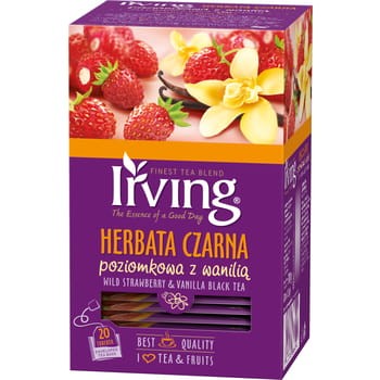 Irving herbata czarna poziomkowa z wanilią 30 g (20x1,5 g) c010a623f34c7cfd31768602b723761b