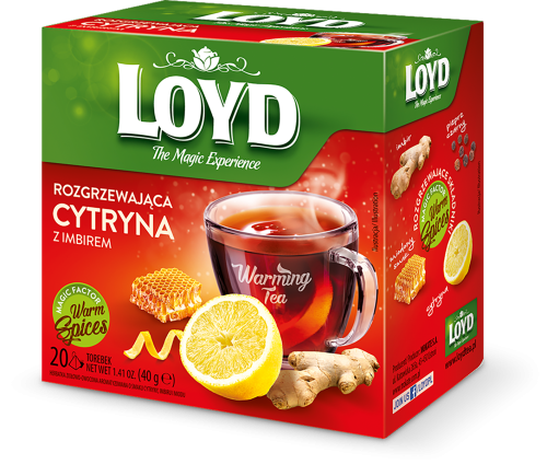 Loyd herbatka rozgrzewająca cytryna z imbirem (20x2g)
