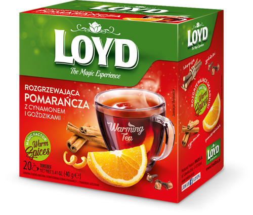 Loyd herbatka rozgrzewająca pomarańcza &amp; cynamon (20x2g)