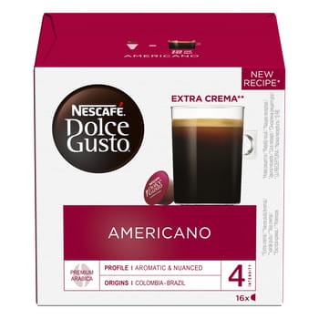 Nescafé dolce gusto americano kawa w kapsułkach 16 x 8,5 g = 136 g 0601cb92a6da49771fdbc3f596ff730e