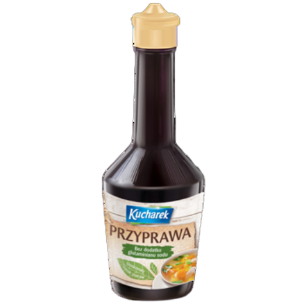 Przyprawa do zup i potraw w płynie bez dodatku glutaminianu monosodowego 215 g kucharek Przyprawa do zup i potraw w płynie bez dodatku glutaminianu monosodowego 215g kucharek