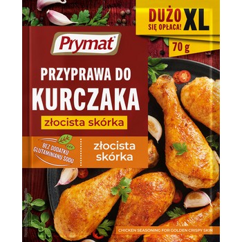 Przyprawa do kurczaka złocista skórka xxl 70 g prymat Przyprawa do kurczaka złocista skórka xxl 70 g prymat