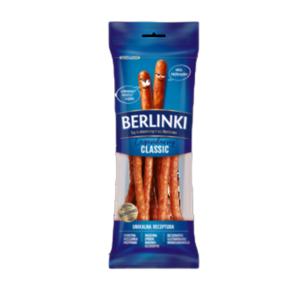 Kabanosy berlinki legendarny classic 85 g Kabanosy berlinki legendarny classic 85g