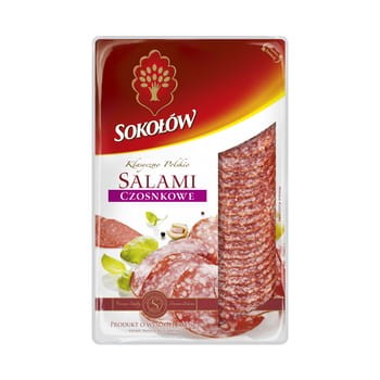 Salami czosnkowe plastry 100 g salami z dębicy bbfcb337cee6366d1eff4d11c78441d4
