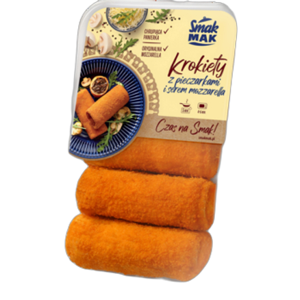 Smakmak krokiety z pieczarkami i serem mozzarella 400 g Smakmak krokiety z pieczarkami i serem mozzarella 400 g