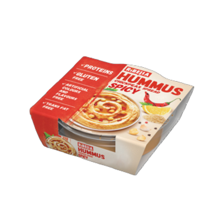 Ribella hummus pikantny z pastą ajvar i papryką 80 g Ribella hummus pikantny z pastą ajvar i papryką 80g