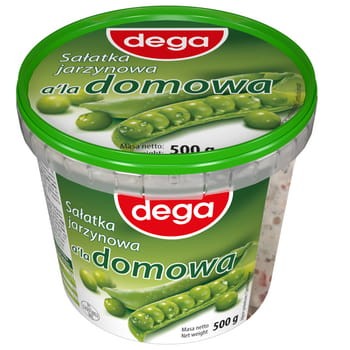 Dega sałatka jarzynowa a'la domowa 500 g 35fe59c638c866889496e66677fa7b71