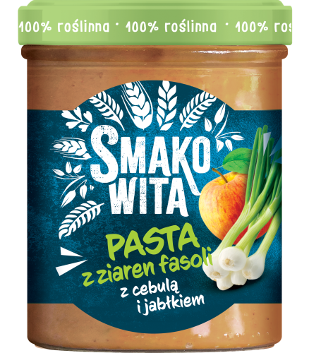 Smakowita pasta z ziaren fasoli z cebulą i jabłkiem 180g