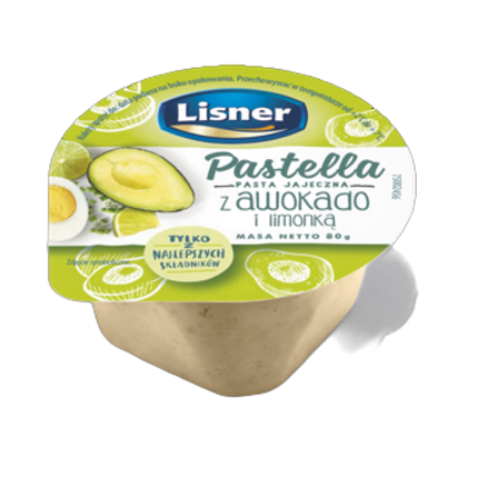 Pasta jajeczna z awokado lisner 80 g Pasta jajeczna z awokado lisner 80g