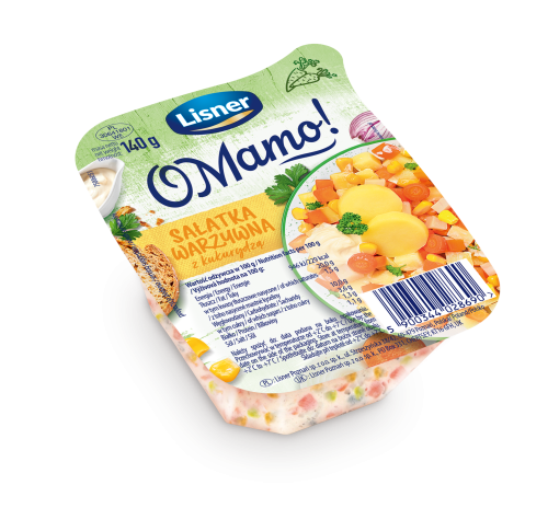 O mamo! sałatka warzywna z kukurydzą 140 g lisner