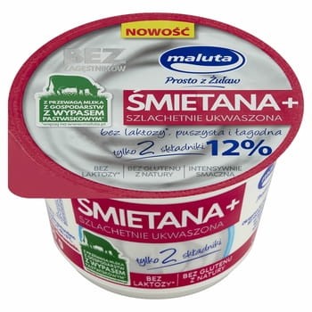 Maluta śmietana 0,12 200 g bez laktozy 86af403428fbcd6b606bea9d3c0f8a3b