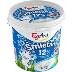 Śmietana 0,12 1 l wiaderko