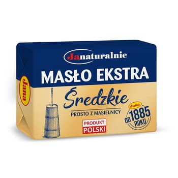 Jana masło ekstra średzkie prosto z masielnicy 250 g 8d783a60a328c275c8407ec0609ff7bf