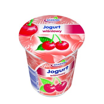 Jogurt wiśniowy somlek 150 g mlekpol 009526a1c175b1e5cd2c644f88657946