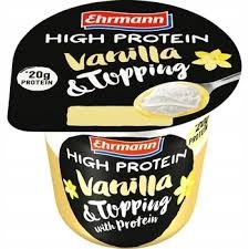 High protein pudding waniliowy z bitą śmietanką 200 g High protein pudding waniliowy z bitą śmietanką 200g
