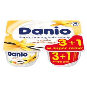 Danio serek homogenizowany o smaku waniliowym 520 g (4x130 g)